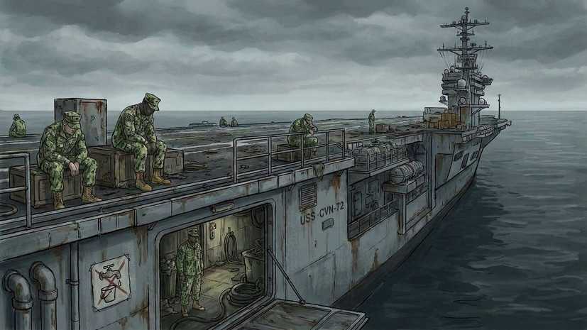 «ВМС США всё равно»: западные СМИ — о бедственном положении авианосца USS Abraham Lincoln